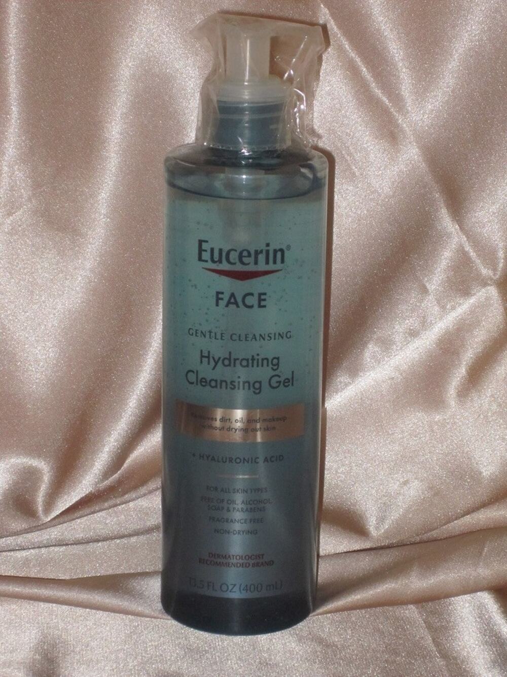 EUCERIN FACE GENTLE CLEANSING HYDRATING CLEANSING GEL -HYALURONIC ACID-400ml.NEW